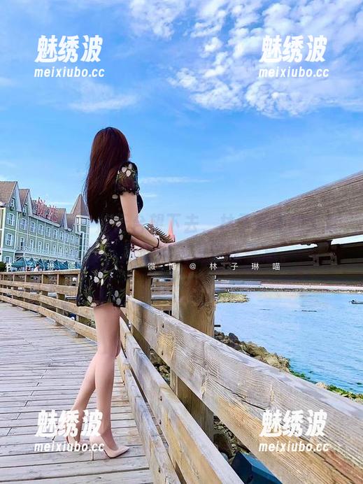 微密圈 - 从天台望下去，林子琳喵的全套写真，风吹得满是猫咪气息。