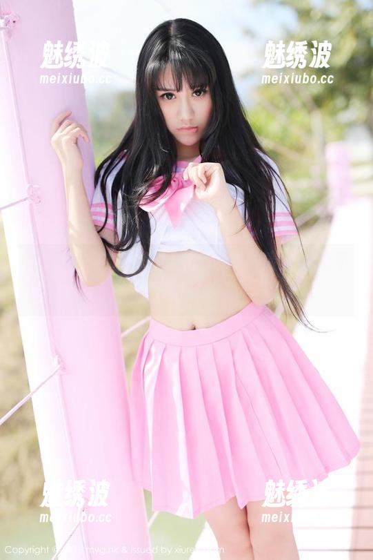 美媛馆 - 沈佳熹的定制写真，清纯到我不知该看什么了